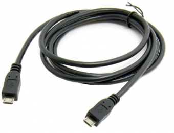 雙頭micro usb轉(zhuǎn)接線 手機(jī)對(duì)充數(shù)據(jù)線microusb公對(duì)公